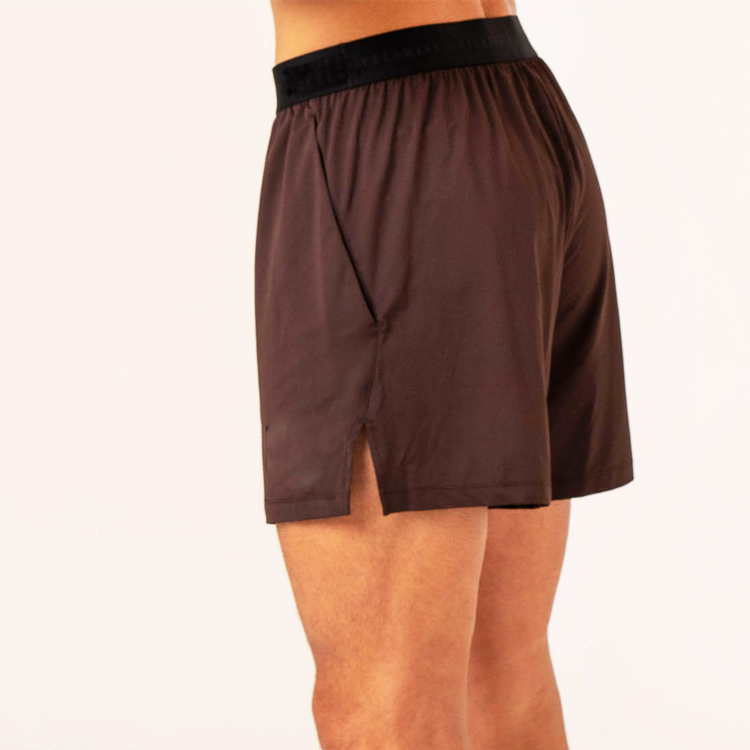 Kratke hlače za trčanje prilagođene mrežastim poliesterskim hlačama za teretanu s elastičnim strukom