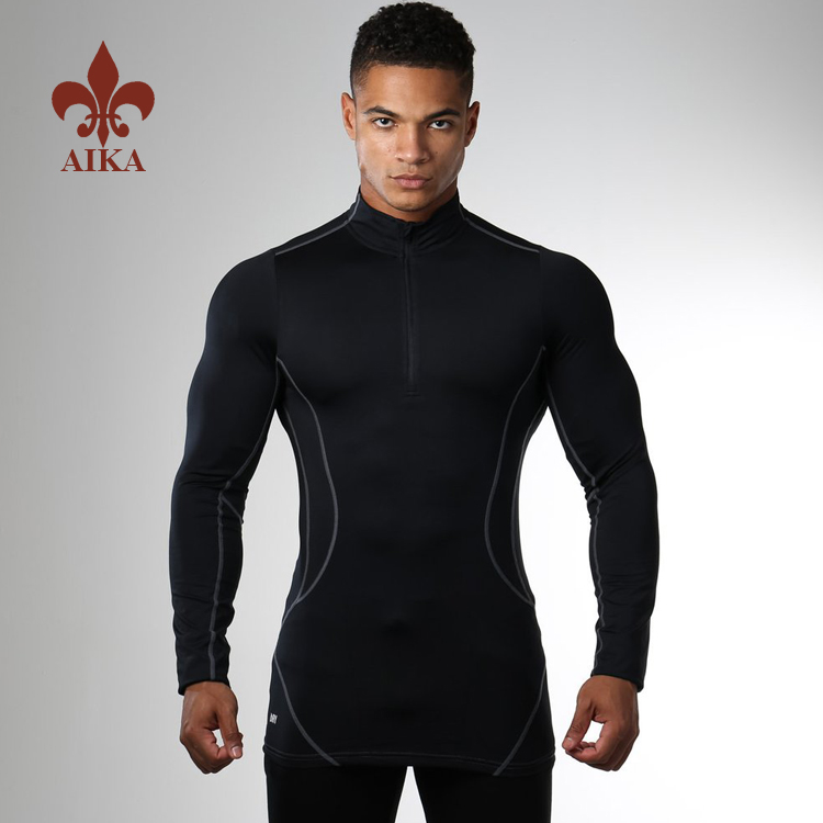 High quality coaches jackets wholesale custom Quick Dry fitted spandex gym wear for men