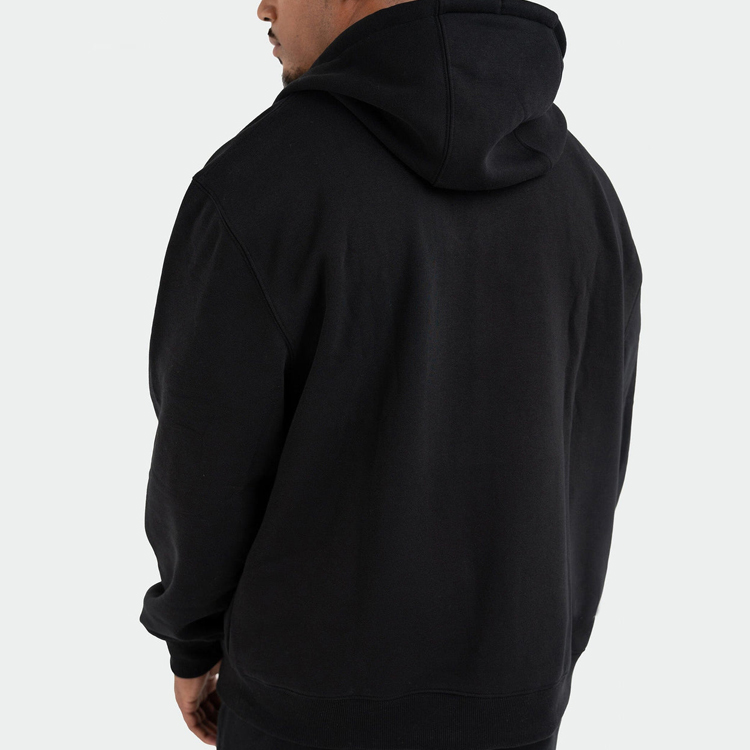 Athletic Hoodies OEM Fleece Cotton Full Zip Up Men Plain Hoodies 