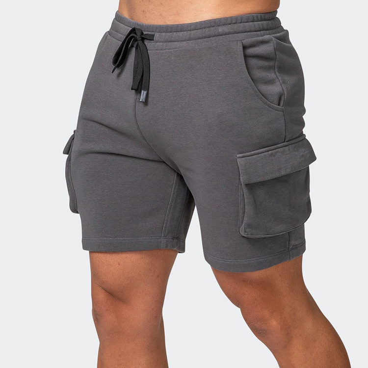 https://www.aikasportswear.com/cargo-pocket-shorts-oem-drawstring-waist-slim-fit-workout-shorts-for-men-product/