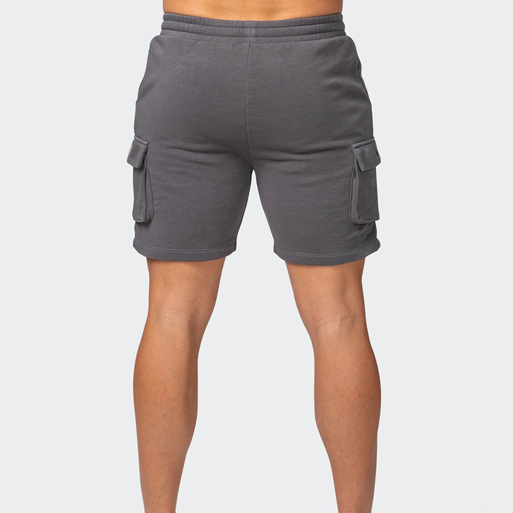 Cargo Pocket Shorts OEM Drawstring Waist Slim Fit Workout Shorts For Men