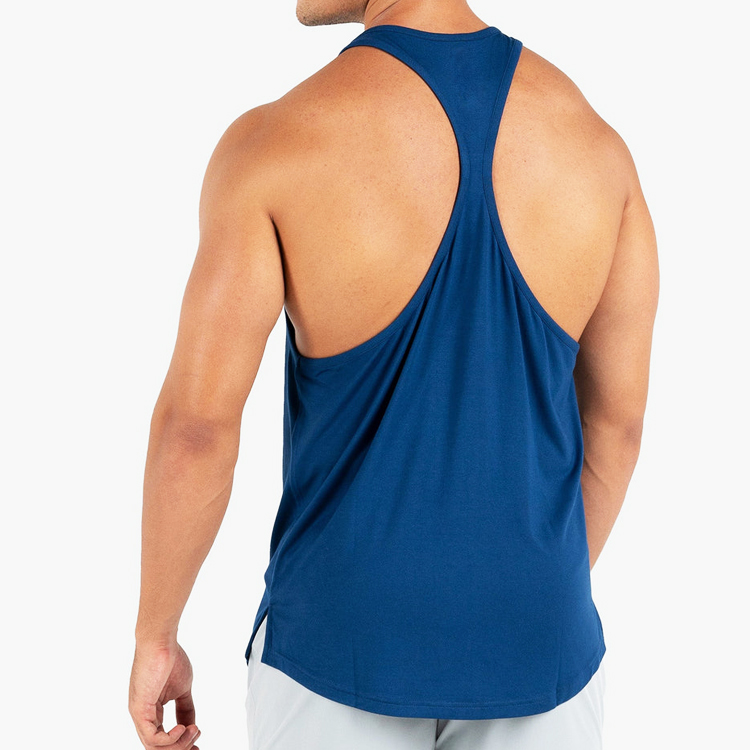 Men Stringer OEM Cotton Racer Back Sports Gym Tank Tops